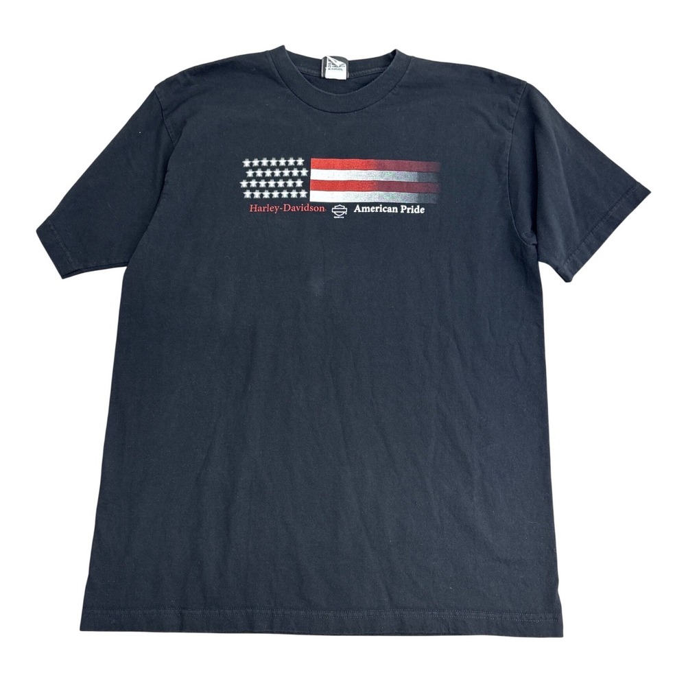 Harley-Davidson American Pride Dallas Texas Eagle Graphic T-Shirt Black XL USA